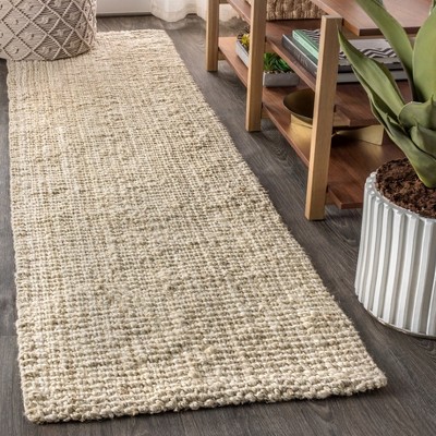 Leno Natural Handwoven Jute Hallway Runner Rug 2.5'x8' + Reviews