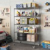 Vynxaria Silver 72"H x 24"D Utility Storage Shelves - Heavy-Duty 5-Tier Adjustable Rolling Shelving Unit - 3 of 4