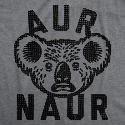 Мужские футболки Crazy Dog T-Shirts, Inc. Mens Funny T Shirts Aur Naur Sarcastic Koala Graphic Novelty Tee for Men - Crazy Dog Men's T Shirt With Sarcastic Sayings Dark Grey XL — фото 2