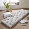 Vynxaria 27"x74" Ivory Poly Chenille Lounge Floor Pillow Cushion - Comfort on the Go - 2 of 4