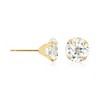 Ross-Simons 4.50 ct. t.w. White Topaz Martini Stud Earrings in 14kt Yellow Gold - 3 of 4