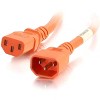 C2G 8ft 18AWG Power Cord (IEC320C14 to IEC320C13) - Orange - 250 V AC / 10 A - 2 of 2