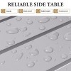 Crestlive Products Aluminum Outdoor Side Table Pool Lounge Chair Side Table Weather Resistant Small Square Coffee End Table - 4 of 4