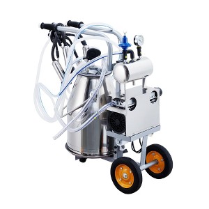 TROPOW Electric Milking Machine for Cows, Farm Bucket Milker, Automatic Pulsation Vacuum Milker Machine with 25 L 304 Stainless Steel Bucket - 1 of 4