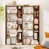 Tangkula 6-tier Bookshelf Bookcase w/ Anti-Tip Kits Home Wood Organizer Free-standing Room Divider Display Shelf - 3 of 4