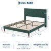 FULL/QUEEN/KING/TWIN(XL) Upholstered Platform Bed Frame with Modern Fabric Headboard, Sturdy Metal Frame, Noise-Free, No Box Spring Needed - 3 of 4