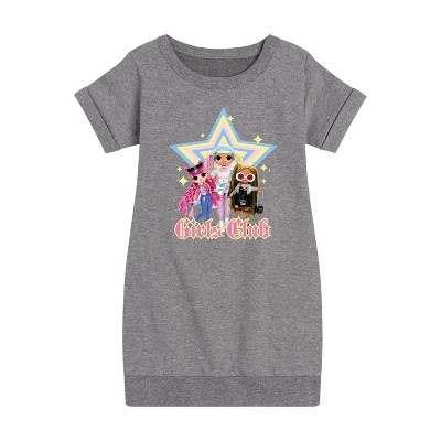 - LOL Surprise! - Girls Club Graphic Short Sleeve Fleece Dress