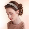 Unique Bargains Women's No Slip Rhinestone Wide-brimmed Headband 4.45"x0.98" Champagne 1 Pc - 3 of 4