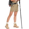 Womens 5" Inseam Hiking Shorts Zipper Multi-Pocket Cargo High-Rise Hiking Shorts Elastic Multifunctional Waist - 3 of 4