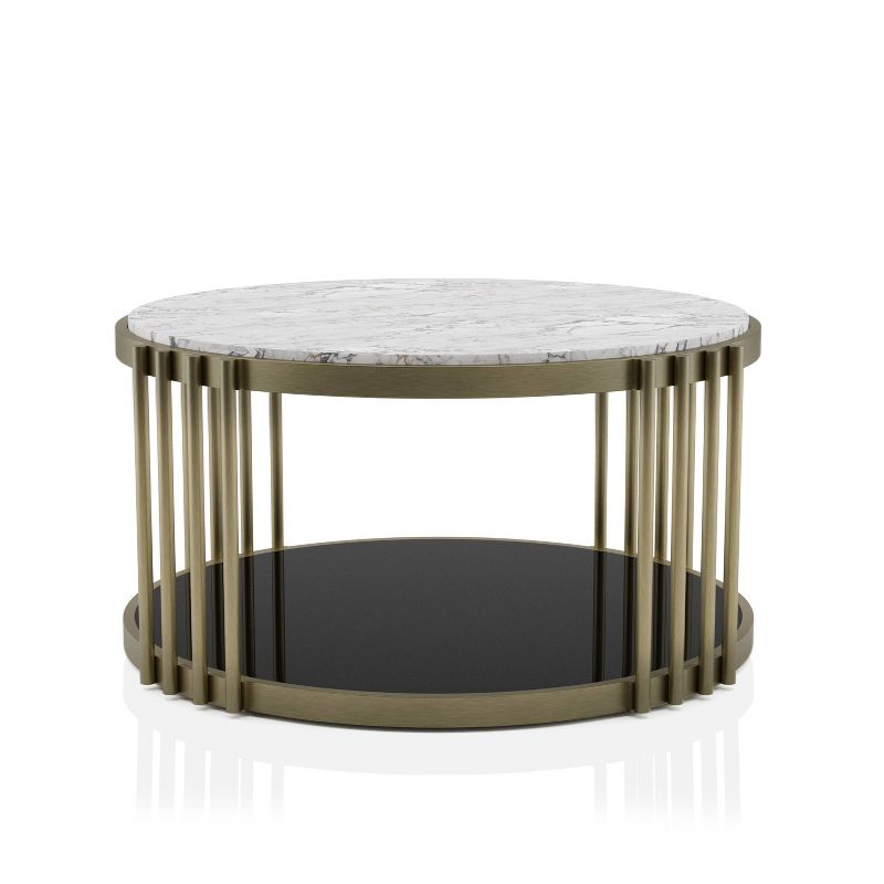 Solstice Glam Coffee Table Antique Brass - HOMES: Inside + Out, 4 of 8