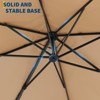 Large Cantilever Patio Umbrella 10' x 10'  Offset Outdoor Umbrella with 360-Degree Rotation, UV Protection, for Garden, Patio, and Poolside - 4 of 4