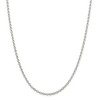 Black Bow Jewelry 2.75mm Sterling Silver Solid Oval Rolo Chain Necklace - 3 of 4