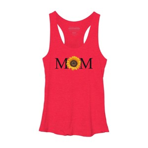 Women's Design By Humans Mother's Day Sunflower Mom By FridayFusion Racerback Tank Top - 1 of 2