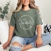 Simply Sage Market Women's The Influence Of  A Good Teacher Circle Short Sleeve Garment Dyed Tee - 2 of 2