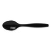 Dixie Individually Wrapped Heavyweight Teaspoons, Polypropylene, Black, 1,000/carton - image 2 of 4