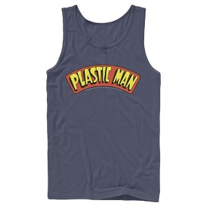 Men's Justice League Plastic Man Logo Tank Top - 1 of 3