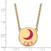 Black Bow Jewelry 14k Yellow Gold Plated Sterling Silver Gamma Phi Beta Greek Life Necklace 18 Inch - 3 of 4
