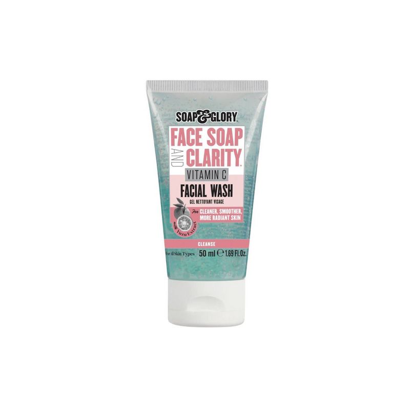 Soap &#38; Glory Face Soap &#38; Clarity 3-in-1 Daily Vitamin C Facial Wash Travel Size - 1.69 fl oz, 1 of 10