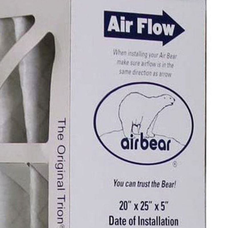 Trion 255649-102 Air Bear 20x25x5 Inch MERV 8 Air Purifier Filter for Air Bear Supreme, Right Angle, and Cub Air Cleaner Purification Systems (3 Pack), 5 of 7
