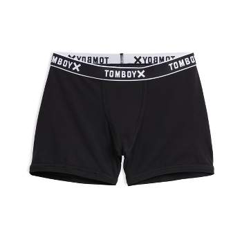 Tomboy X Rainbow Boy Shorts Briefs Black Size XS New