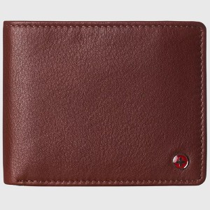 Alpine Swiss Men’s Spencer RFID Leather Wallet – Bifold with Flip ID, Divided Bill Section & Gift Box - 1 of 4