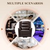 PU Leather Power Lift Recliner with Massage & Heat, Electric Chair with Thick Cushion for Living Room, Office, Bedroom (Dark Brown) - 4 of 4