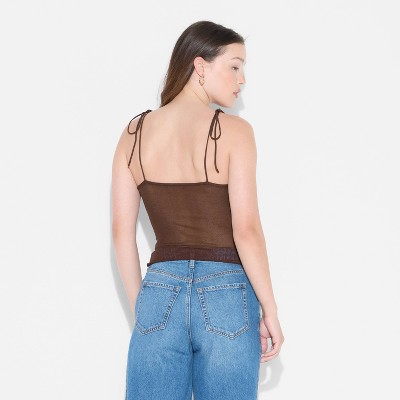 Women's Squareneck Tie-Tank Pullover Sweater - Wild Fable' - image 3