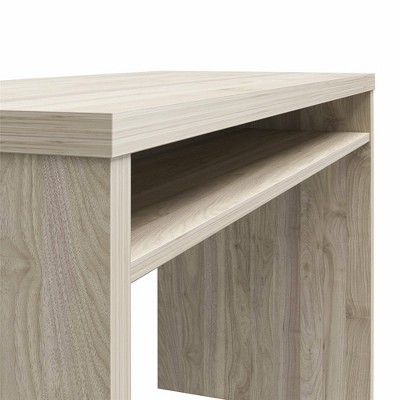 Versatile Light Walnut Hollow Core Writing Desk, 52"