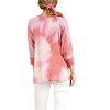 Women's Tie Dye Waffle Knit Top - umgee - 3 of 4