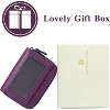 Luupatchy Small Genuine Leather Wallet for Women, RFID Blocking Credit Card Holder Wallet, Black - 3 of 4