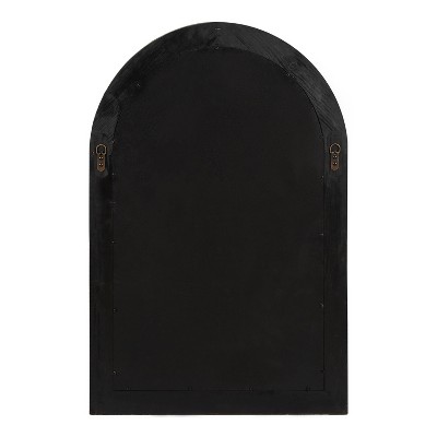 Gray Wood Rustic Arch Wall Mirror, 27.5" x 40"