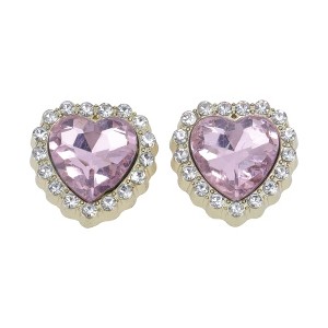 Unique Bargains Heart Rhinestones Candied Haws Shape Shoelace Charms 1 Pair - 1 of 4