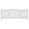 vidaXL MDF Radiator Cover White 80.7" - 4 of 4