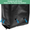 Unique Bargains Thicken Plastic Gardening Seed Plant Bags Nursery Growing Bags Black 50 Pcs - 4 of 4