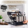 VUSIGN Pull Out Spice Rack Organizer for Pantry, 3 Tier Spice Organizer for Cabinet, Height Adjustable Spice Racks, Seasoning Organizer for Kitchen - 3 of 4