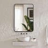 APRILSOUL 22x30 Inch Black Metal Framed Rectangular Bathrrom Mirror for Wall - 2 of 4