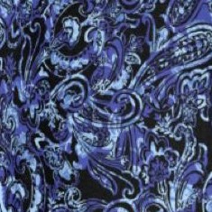blue paisley print
