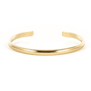 Wide Gold Cuff Bracelet - 1 of 4