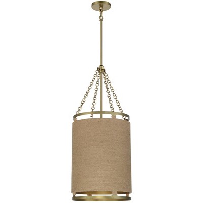 Minka Lavery Minka Windward Passage 14 1/2" Brass and Natural Rope 4-Light Pendant