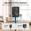 Paaaawaters Universal Speaker Stands for Surround Sound -Height Adjustable Extend 33.3”to 45.1”, Floor Speaker Stand for Satellite & Studio - 3 of 4