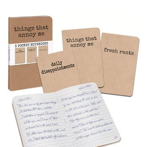 Accoutrements Grump, Things That Annoy Me: Set of 3 Notebooks - 1 of 4