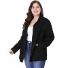 Agnes Orinda Women's Plus Size Winter Zipper Drawstring Waist Long Sleeve with Pockets Fashion Jackets - 4 of 4