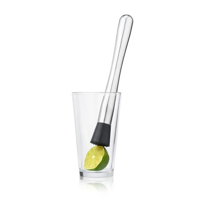 Stainless Steel Cocktail Muddler with Textured Base