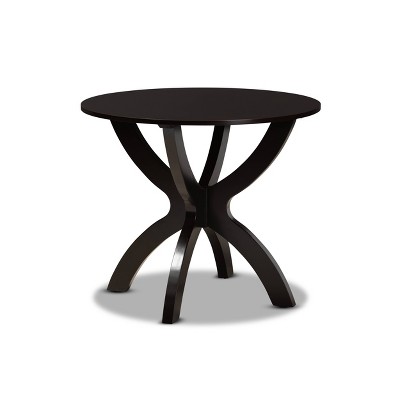 35" Tilde Wide Round Wood Dining Table - Baxton Studio : Target