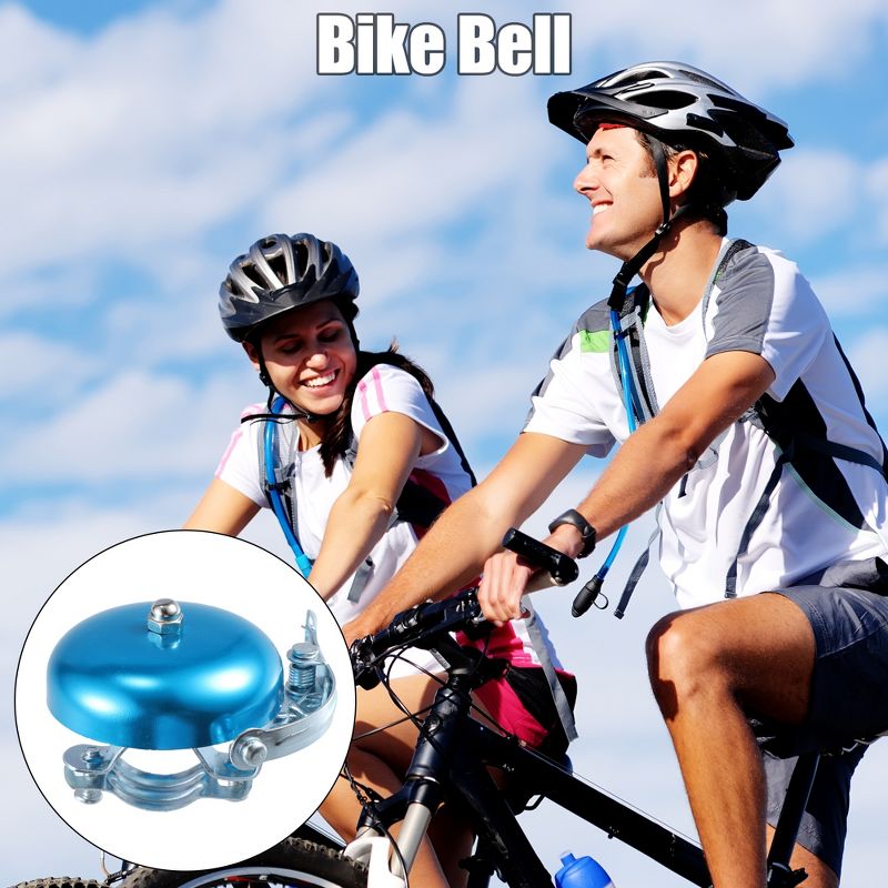 Unique Bargains Aluminium Alloy Universal Bicycle Ring Bell with Load Crisp Sound 1 Pc, 2 of 7