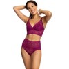 Felina | Finesse Lace Cami Bralette & Mock-Wrap Brief | 2-Piece Set - 2 of 3
