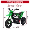 Kids Dirt Bike - Top speed 13.67 mph, rear wheel suspension, 12-mile range, rotary throttle, rubber tires, perfect holiday gift for kids. - 2 of 4