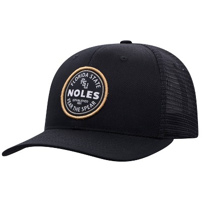 NCAA Florida State Seminoles Men's Black Twill with Hard Mesh Back Hat