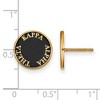 Black Bow Jewelry 14k Yellow Gold Plated Sterling Silver Kappa Alpha Theta Greek Life Stud Earring - image 2 of 3