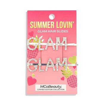 MCoBeauty Summer Lovin Glam Hair Slides - Womens Hair Clips - 2 pc
